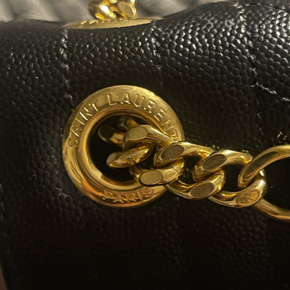 Authentic Saint Laurent Large Shoulder Bag - Picture 15 of 16